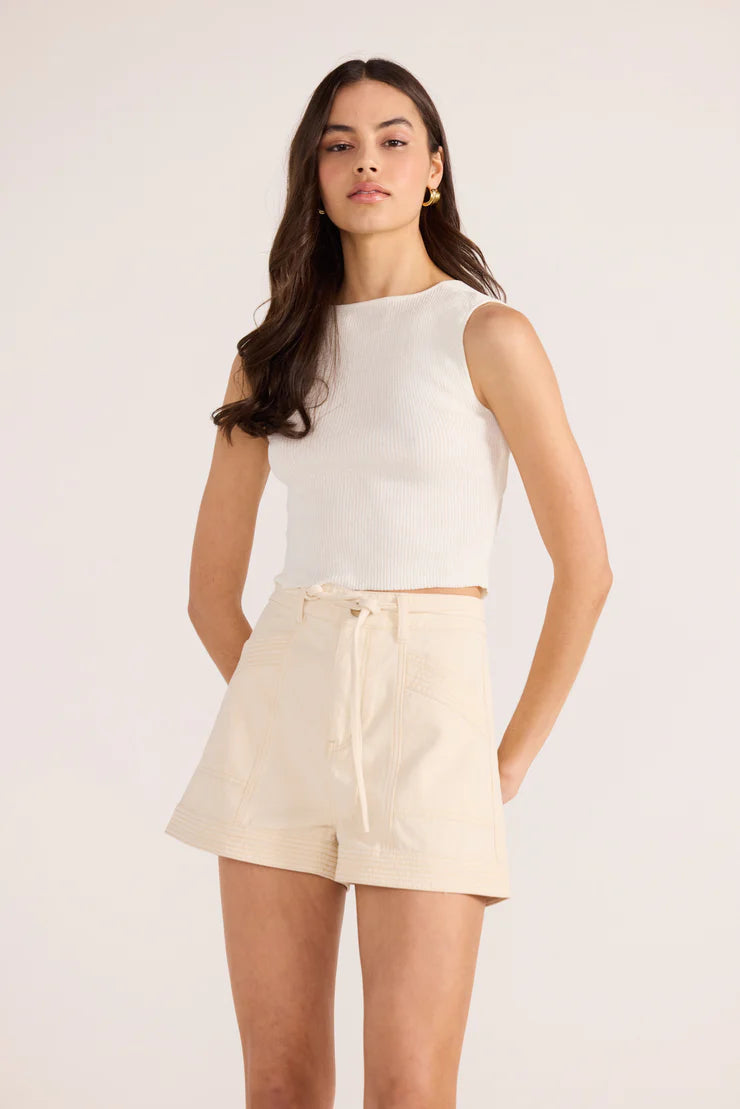 Codi Panel Short Ecru