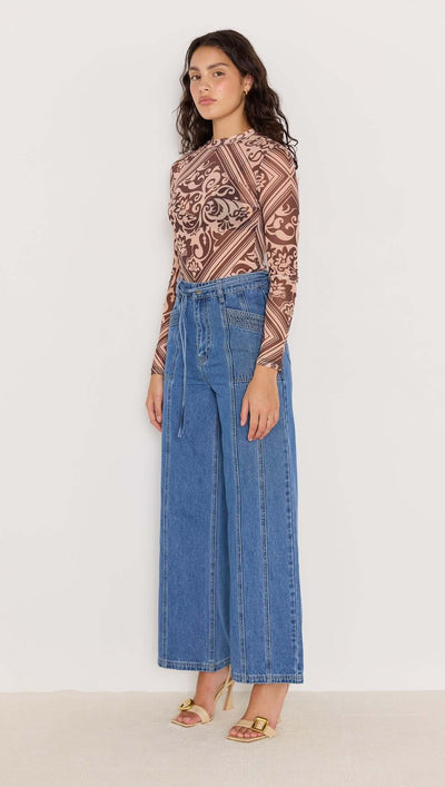 Lumi Mesh Top Brown