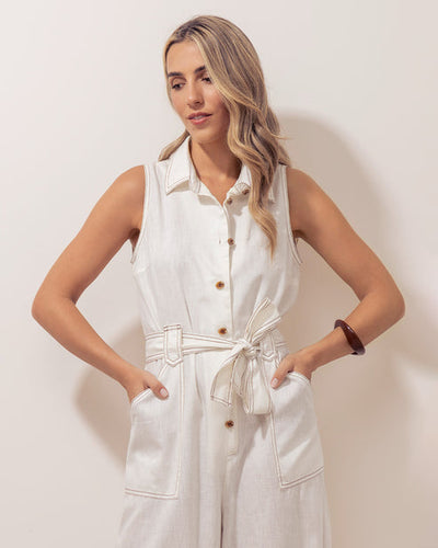 Pame Jumpsuit Natural Browm