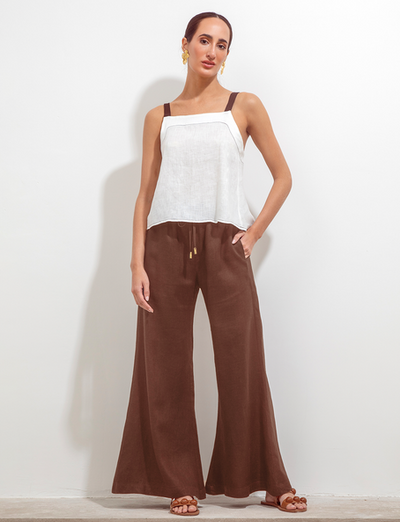 Teresita Top Natural Brown