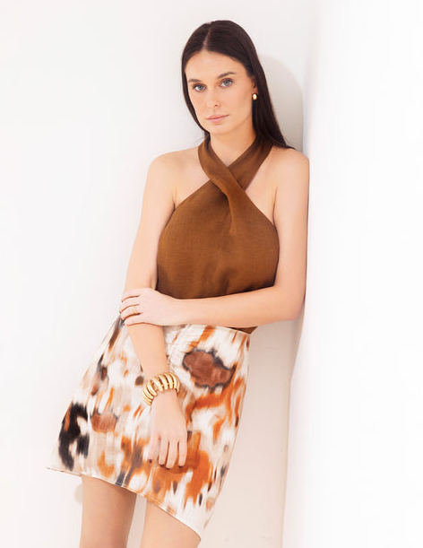 Santander Blouse Coffe