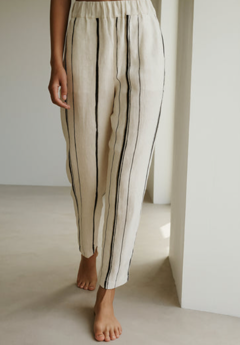 Mrs Lux Pant Black Lines