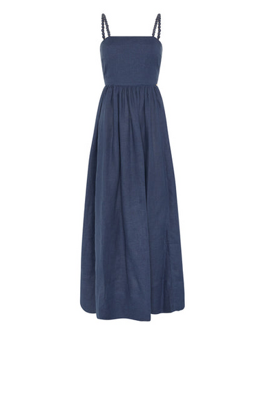 Mrs Grace Dress Indigo