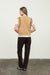 Jacquard Horse Vest Camel