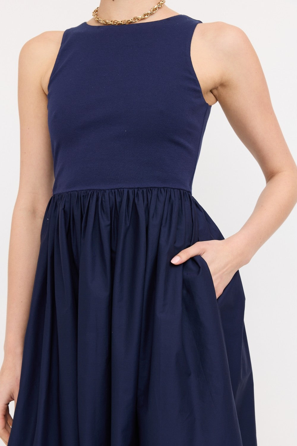 Lyon Dress Navy