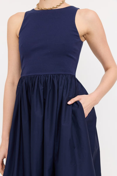 Lyon Dress Navy