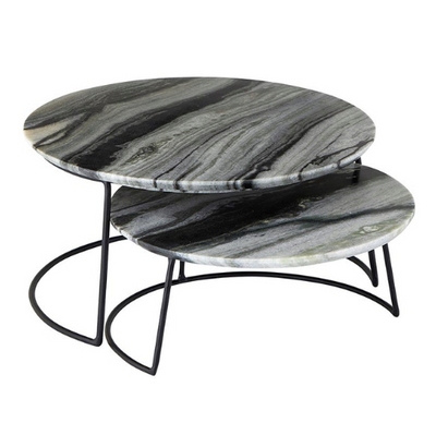 Grey Marble Nested Tray M