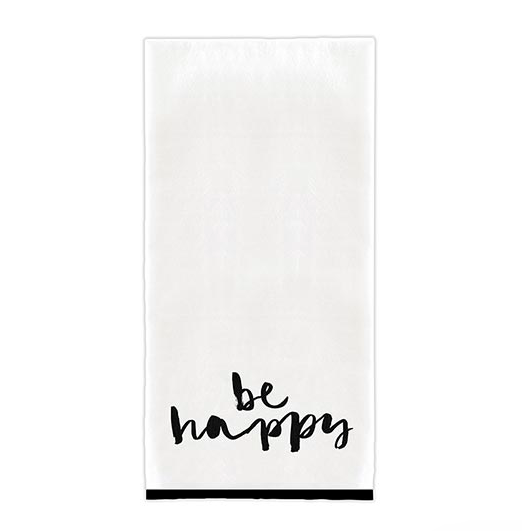 Overlock Tea Towel Be Happy