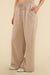 Roma Wide Leg Pant H Oatmeal