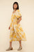 Nanea Floral Dress Yellow Natural