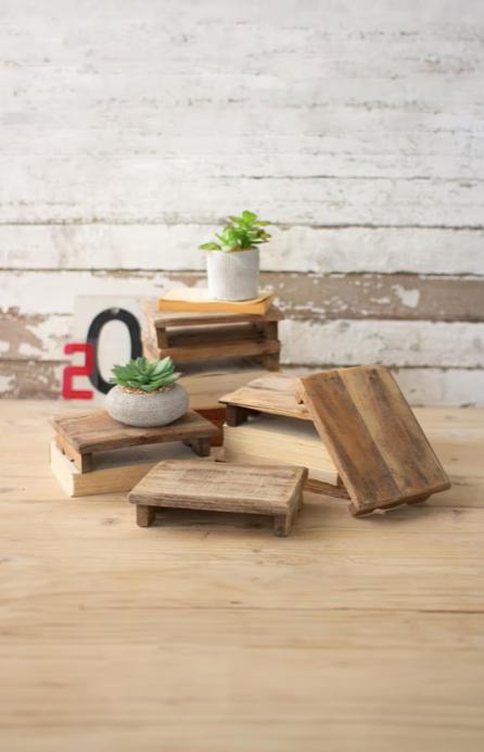 Repurposed Rectangle Wooden Riser