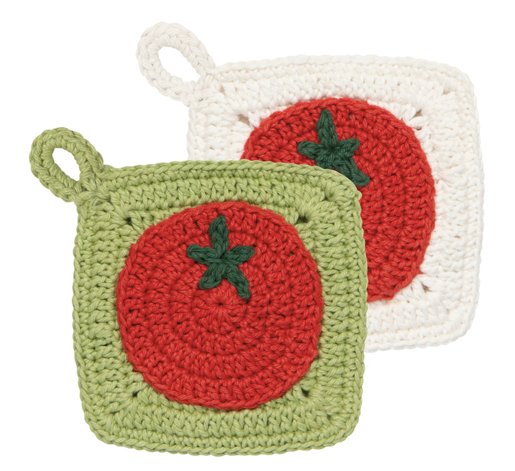 Heirloom Tomatoes Crochet Sponges Set of 2
