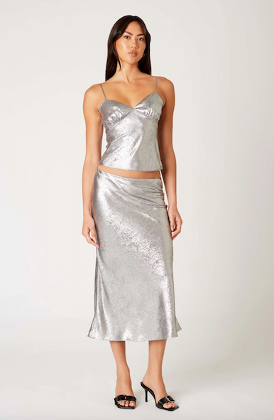 Lucien Skirt Chrome