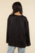 Florence Flowy Tie Front Top Black