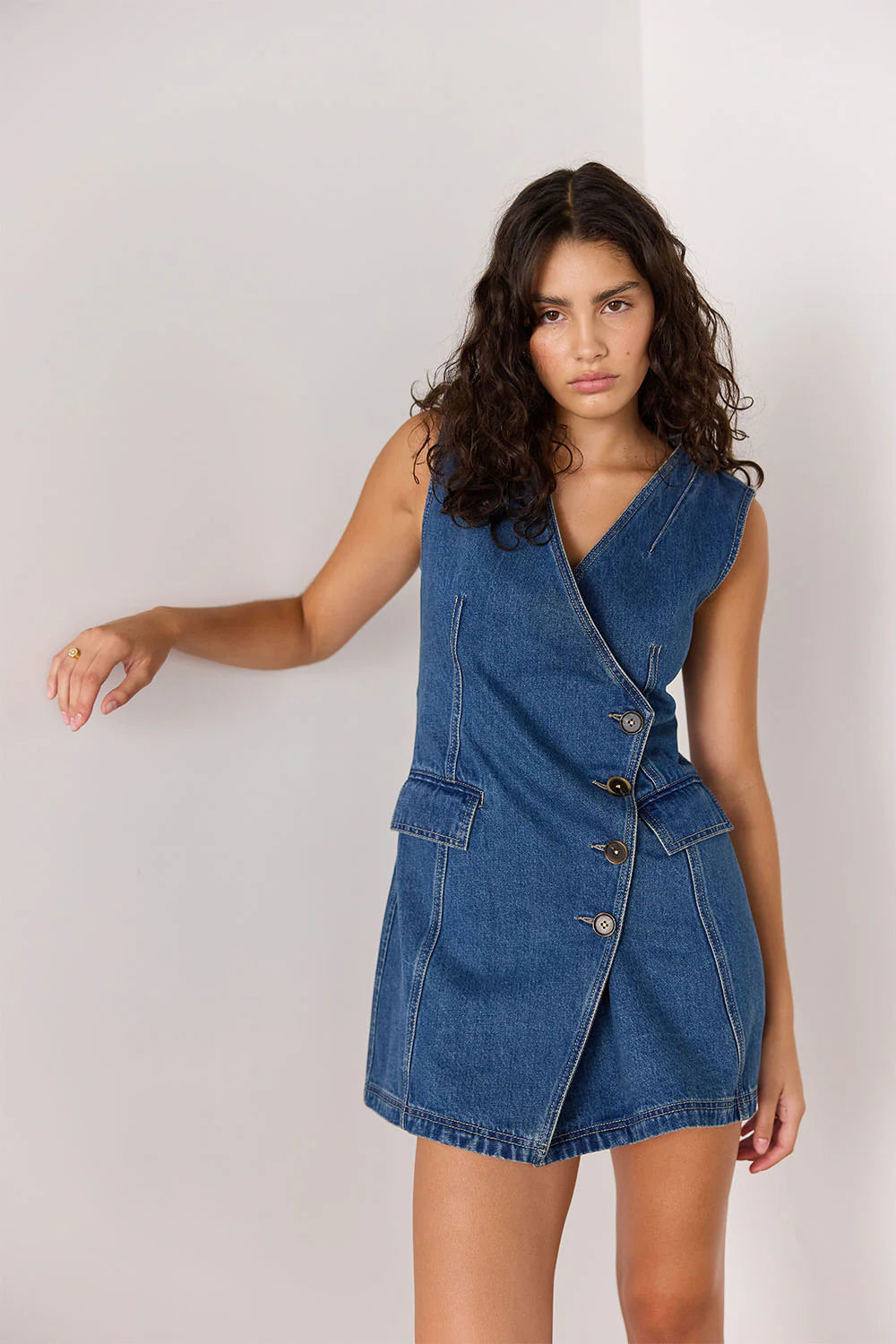 Nora Denim Mini Dress