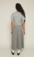 Doodle Embroided Crop Knit Top Grey