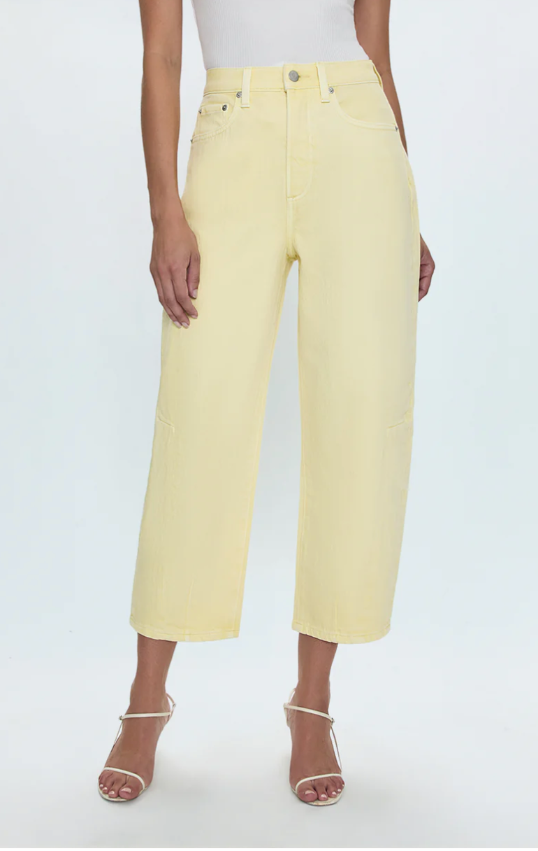 Eli High Rise Arched Leg Soft Buttercup