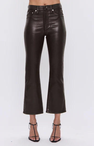 Lennon High Rise Crop Boot Coated Mocha