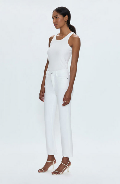 Lennon High Rise Boot Jean Vivid White