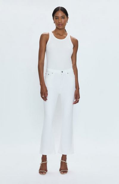 Lennon High Rise Boot Jean Vivid White