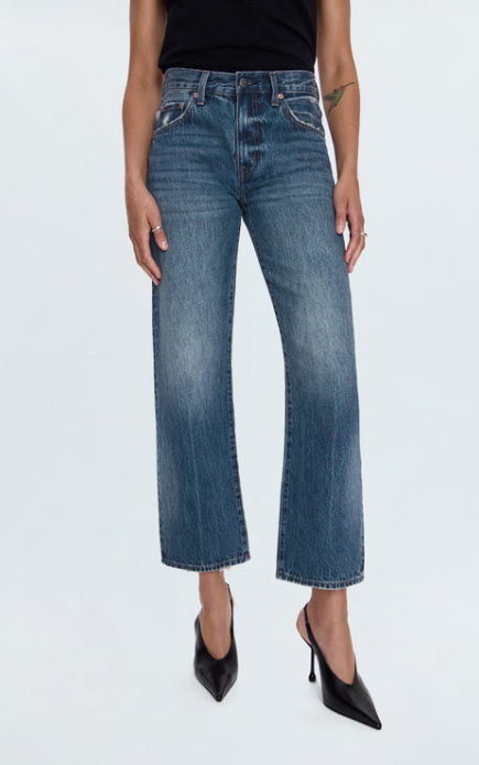 Lexi Mid Rise Bowed Straight Artisan