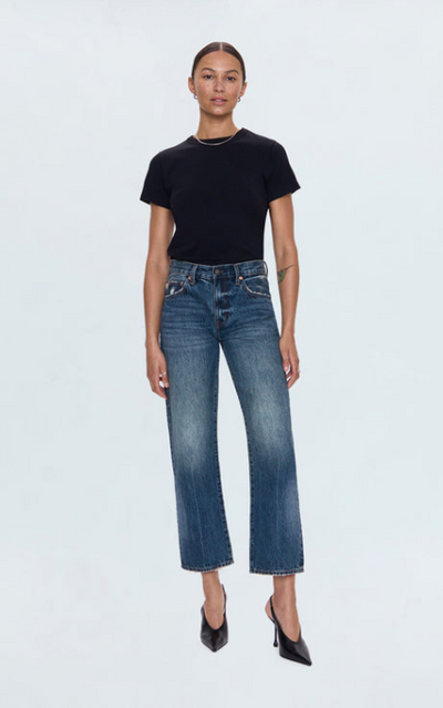 Lexi Mid Rise Bowed Straight Artisan