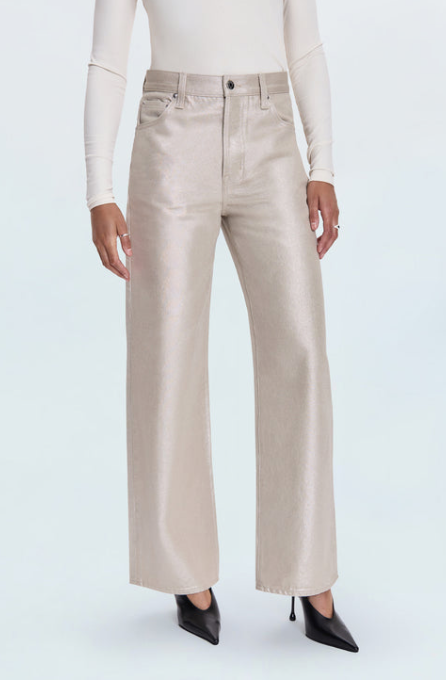 Tate High Rise Bowed Champagne Luster