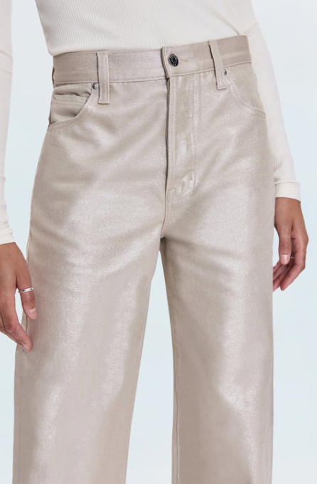 Tate High Rise Bowed Champagne Luster