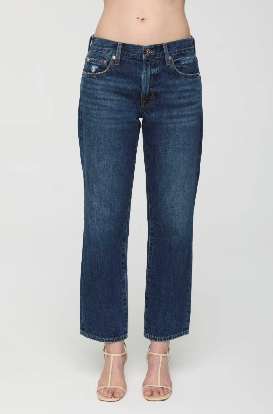 Issa Ankle Mid Rise Relaxed Ankle Straight Mirage
