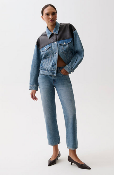 Issa Mid Rise Relaxed Ankle StraightMetropolis