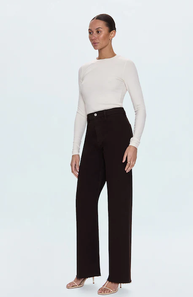 Penny High Rise Wide Leg  Mocha