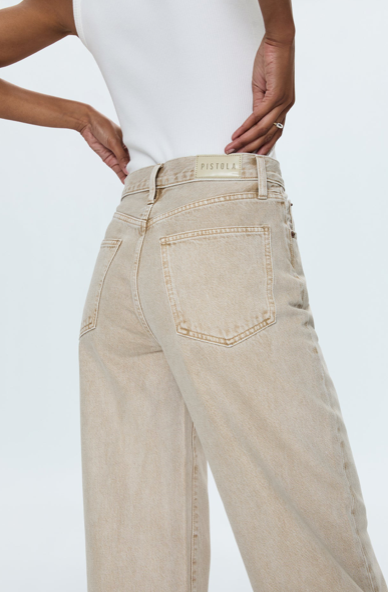 Ryder High Rise Cuffed Jean Oat