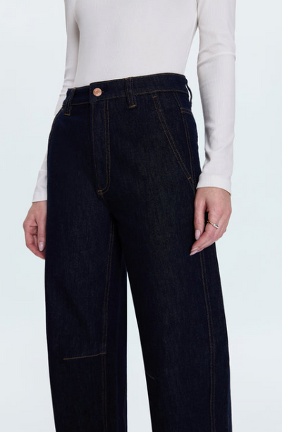 Beau Seamed Crescent Raw Jean Nightfall
