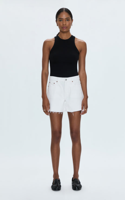 Kennedy Relaxed Cut Off Short Antique White