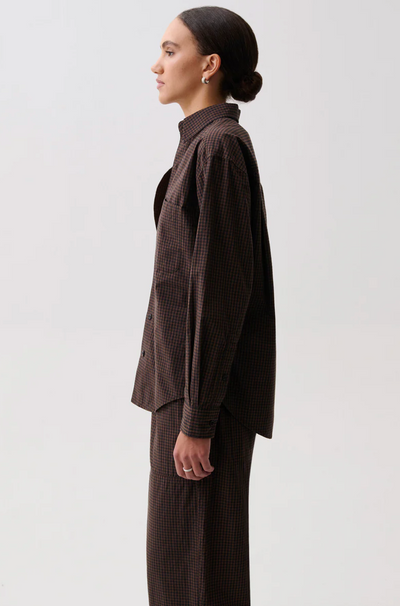 Mila Long Sleeve Button Down Wrap Top Hot Toddy