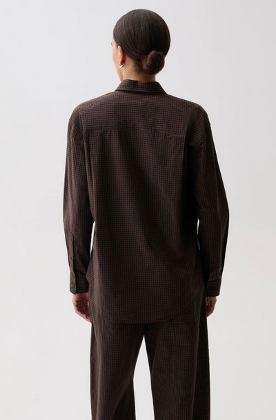 Mila Long Sleeve Button Down Wrap Top Hot Toddy