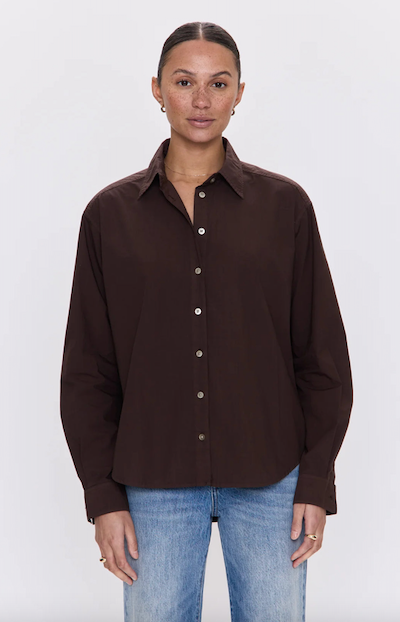 Finlay Oversized Button Up Mocha