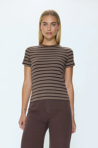 Alba Shrunken Tee Bruna Black Stripe