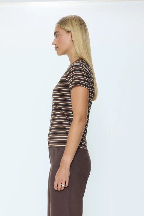 Alba Shrunken Tee Bruna Black Stripe