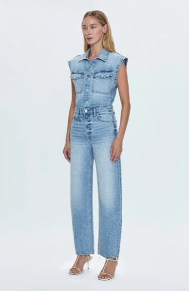 Ace Sleeveless Barrel Leg Jumpsuit Rally