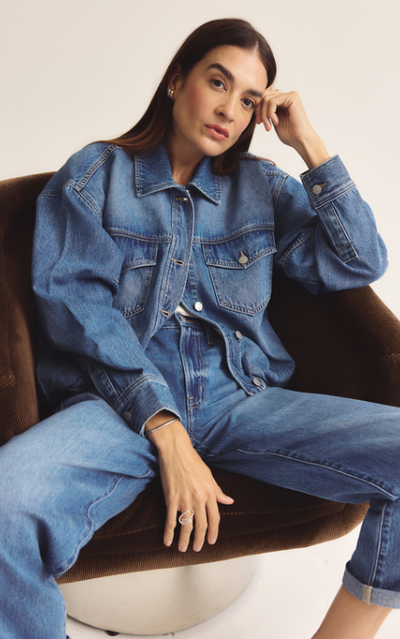 Bibi Blouson Trucker Jacket Heartfelt