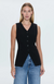 Lila Fitted Vest Black