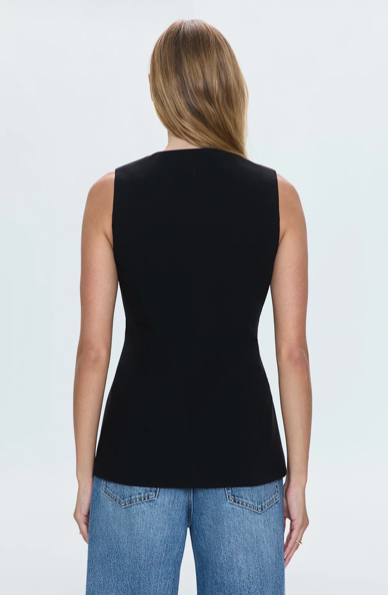 Lila Fitted Vest Black