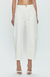 Eli High Rise Arched Trouser Eggshell