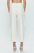 Eli High Rise Arched Trouser Eggshell