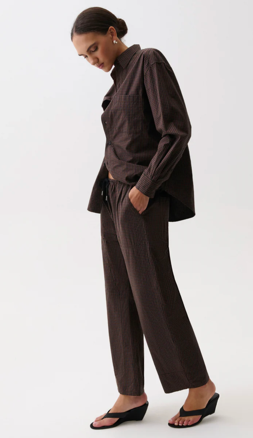 Theo Drawstring Poplin Pant