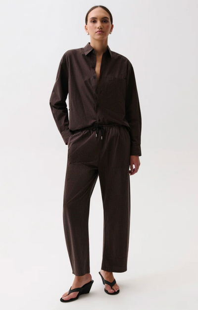 Theo Drawstring Poplin Pant