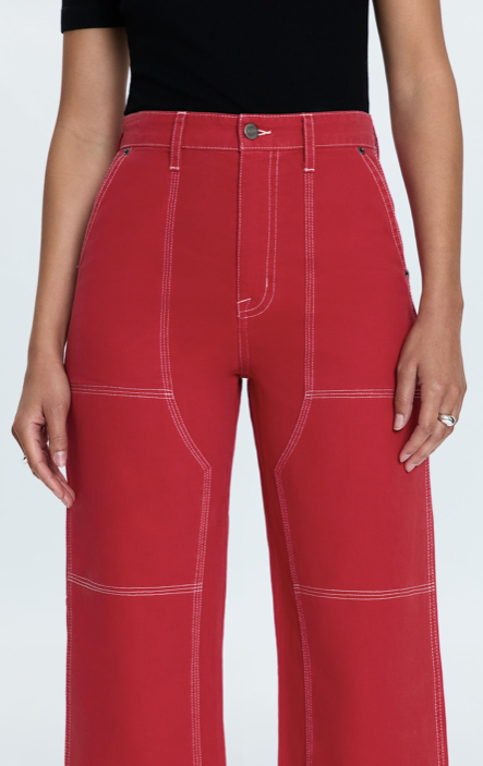 Grady High Rise Carpenter Pant Rouge