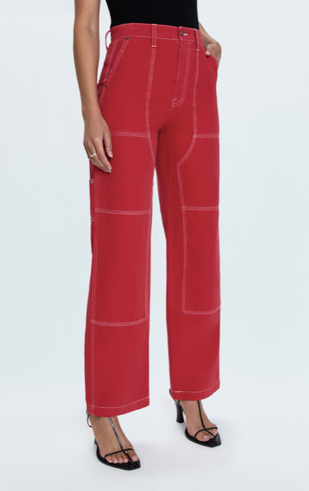 Grady High Rise Carpenter Pant Rouge