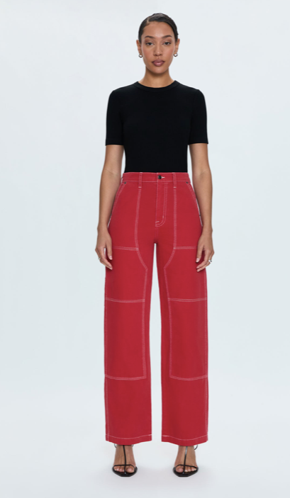 Grady High Rise Carpenter Pant Rouge